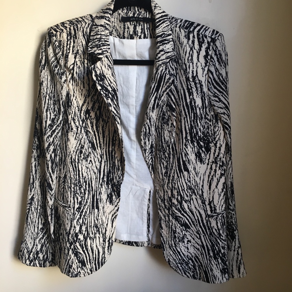 Ark & Co Woodgrain Print Blazer